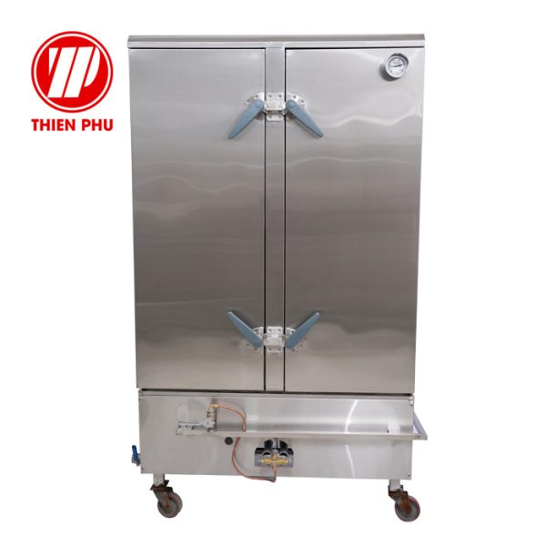 Tủ nấu cơm công nghiệp 24 khay (100kg), dùng gas