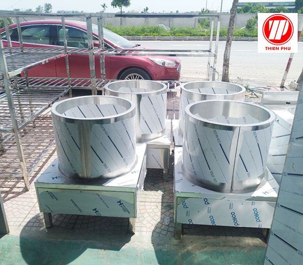 Nồi phở inox được sản xuất tại kho nhà máy Thiên Phú